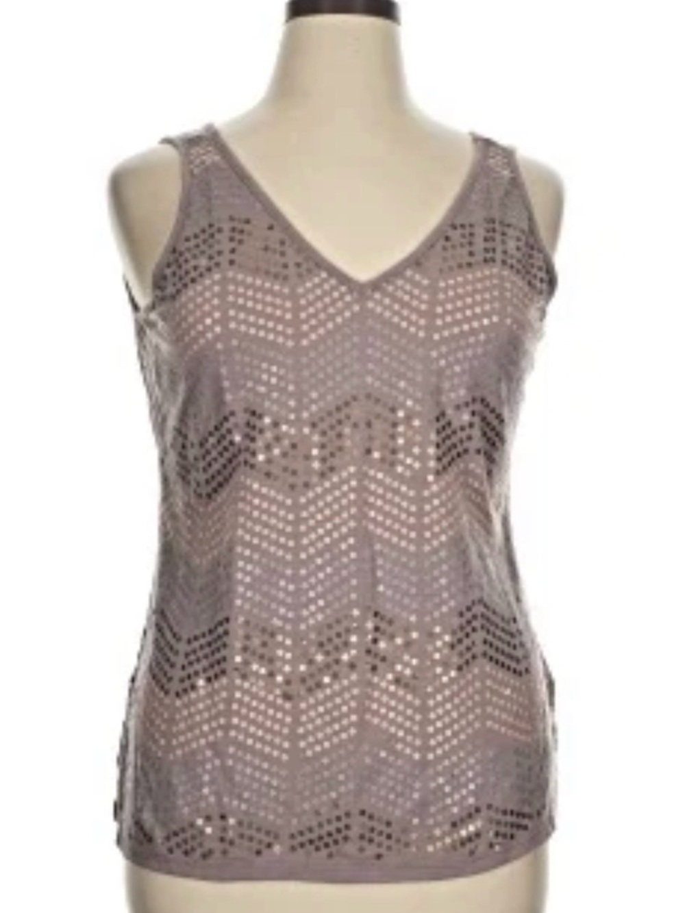 Maurices Sequence Blush Rose Tank Top Womens
